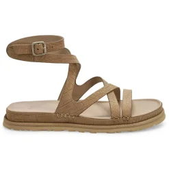 Golden Gaze Embossed Ankle Wrap Women